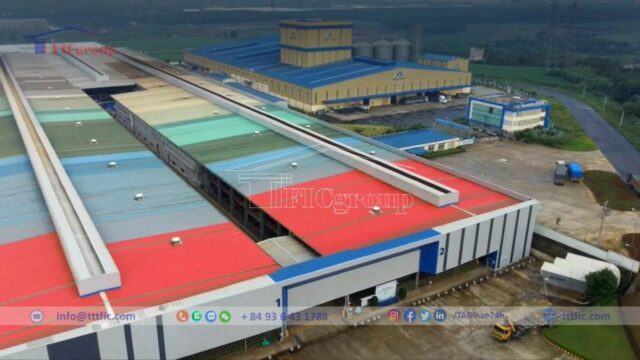 The factory is located within Long Khanh Industrial Park – Dong Nai – TTTFIC Group