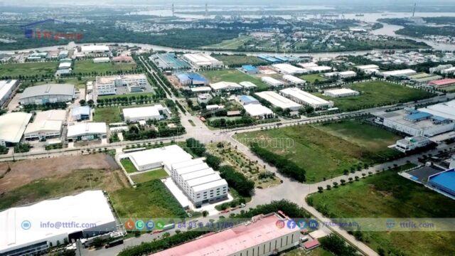 Main entrance road to Long Hau Industrial Park – Long An – TTTFIC Group
