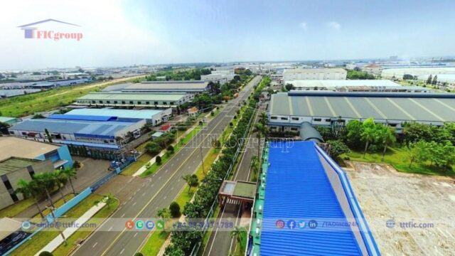 The main road axis of Loteco Long Binh Industrial Park – Dong Nai – TTTFIC Group