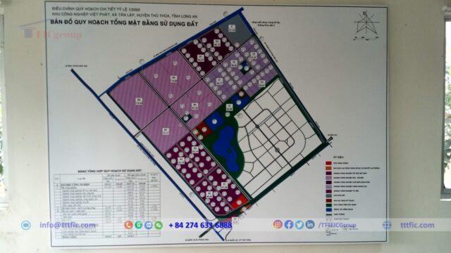 Map of Viet Phat Industrial Park – Long An Province – TTTFICGROUP