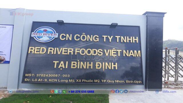 Welcome gate of Long My Industrial Park – Binh Dinh – TTTFIC Group