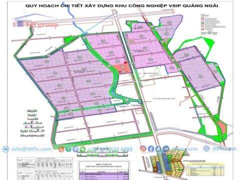 Master plan map of VSIP Quang Ngai Industrial Park – TTTFIC Group