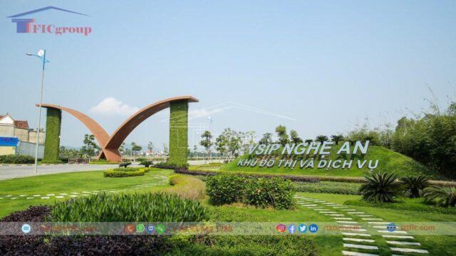 Welcome gate of VSIP Industrial Park – Nghe An – TTTFIC Group