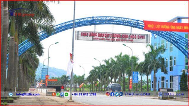 Wellcome gate of Luong Son Industrial Park – Hoa Binh – TTTFIC Group