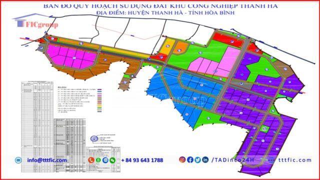 Master map plan of Thanh Ha Industrial Park – Hoa Binh – TTTFIC Group