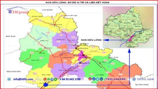 Map of VSIP Lang Son Industrial Park – TTTFIC Group