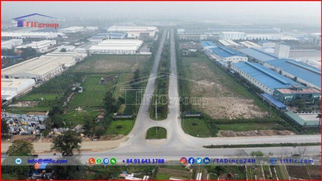 The road is inside Yen My II Industrial Park – Hung Yen – TTTFIC Group