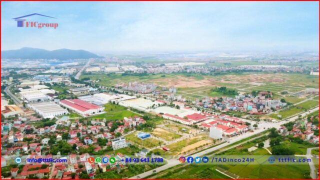 Viewed from above Viet Han Industrial Park – Bac Giang – TTTFIC Group
