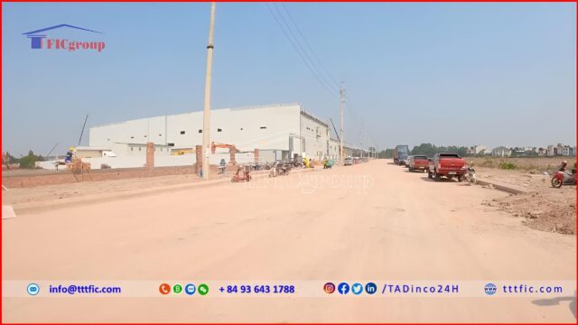 Constructing a factory within Viet Han Industrial Park – Bac Giang – TTTFIC Group