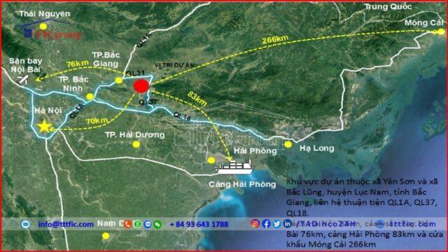 Yen Son – Bac Lung Industrial Park – Bac Giang – TTTFIC Group