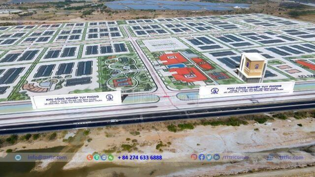 Perspective map of Tuy Phong Industrial Park – Binh Thuan Province – TTTFIC Group