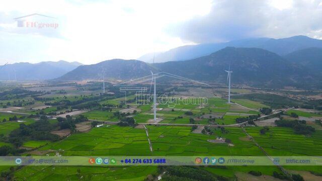 Wind power system near Tuy Phong Industrial Park – Binh Thuan Province – TTTFIC Group