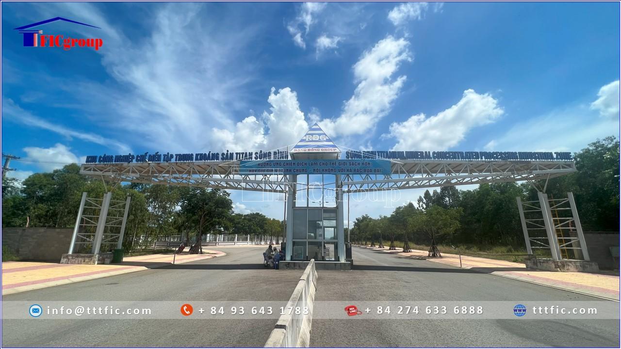 Land for sale in Song Binh Industrial Park – Binh Thuan – TTTFIC Group2