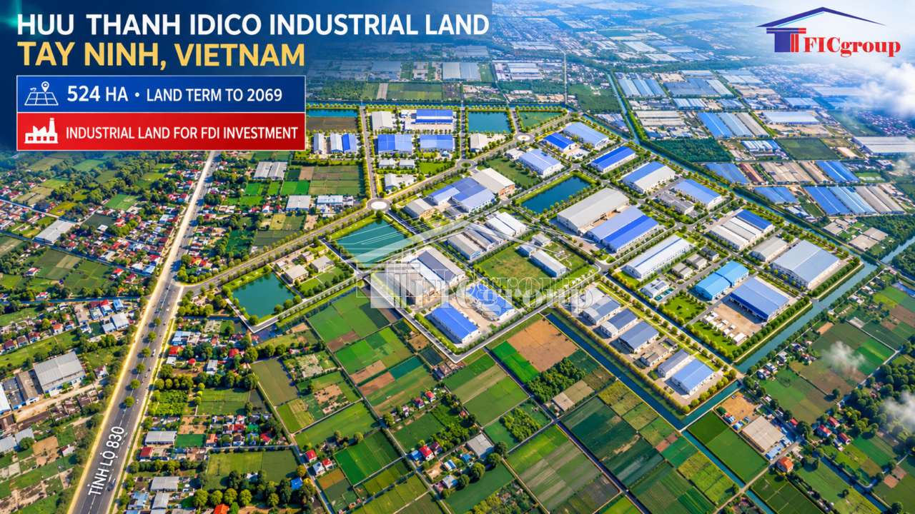 Huu Thanh IDICO Industrial Land for Sale – Tay Ninh