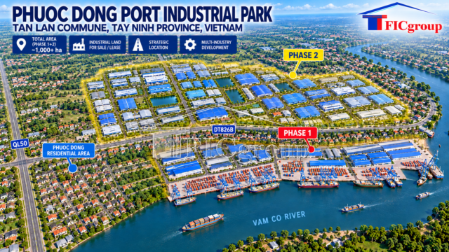 Phuoc Dong Port Industrial Park, Tay Ninh, Vietnam | TTTFIC Group