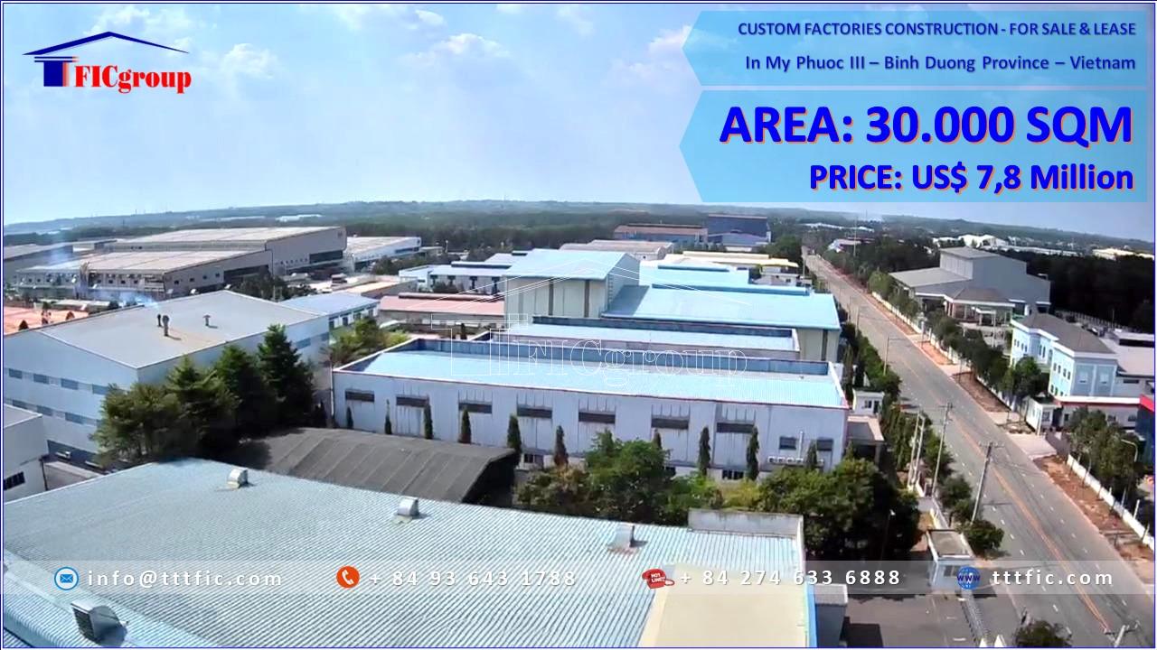 For Sale – Factory in My Phuoc 3 Industrial Park – TTTFIC Group 1