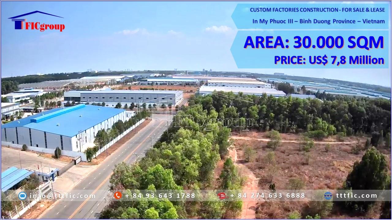 For Sale – Factory in My Phuoc 3 Industrial Park – TTTFIC Group 2
