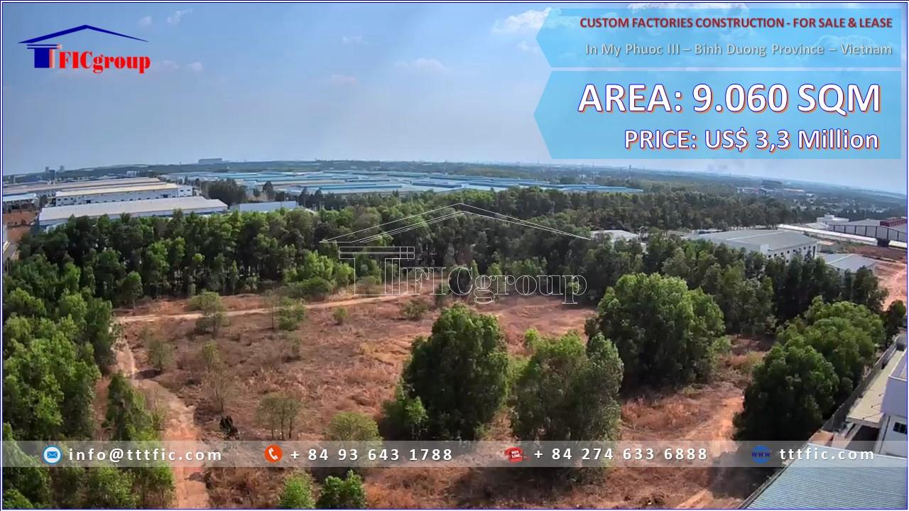 For Sale – Factory in Mỹ Phuoc 3 Industrial Park – TTTFIC Group