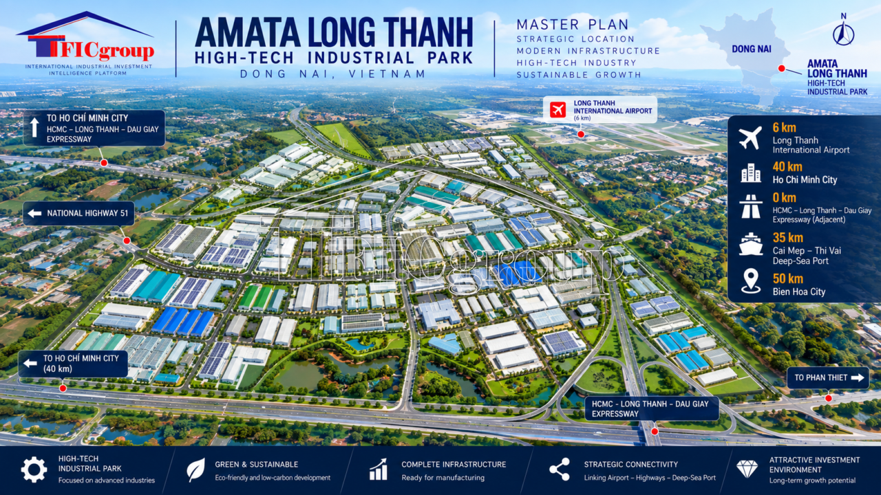 AMATA Long Thanh Industrial Land for Sale – Dong Nai