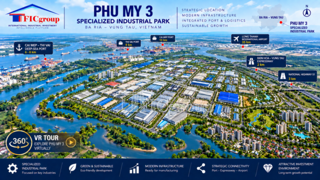 Phu My 3 Specialized Industrial Park master plan in Vietnam – TTTFIC Group