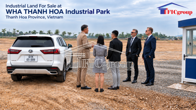 FDI investors visiting industrial land for sale at WHA Thanh Hoa Industrial Park, Vietnam