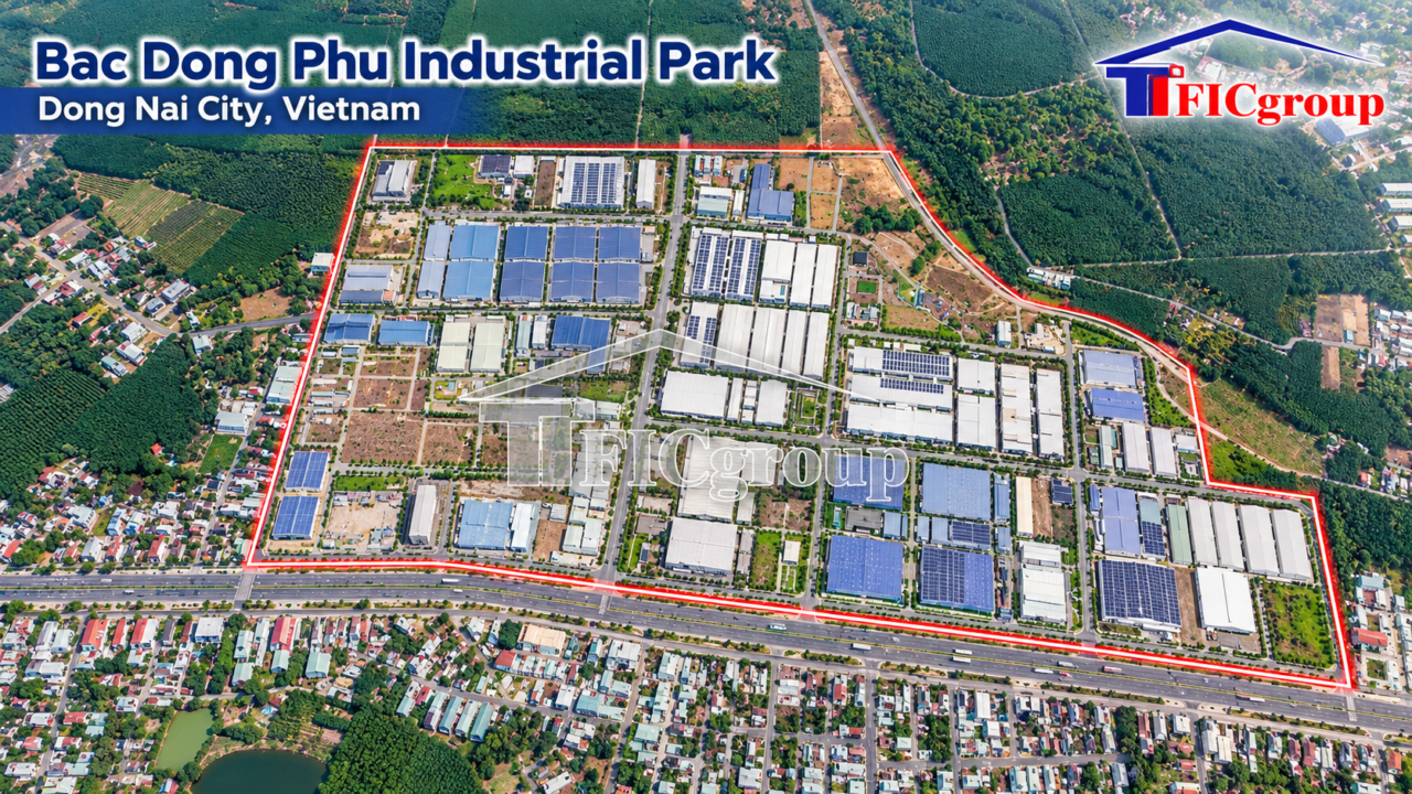 Industrial Land for Lease at Bac Dong Phu Industrial Park – Dong Nai City